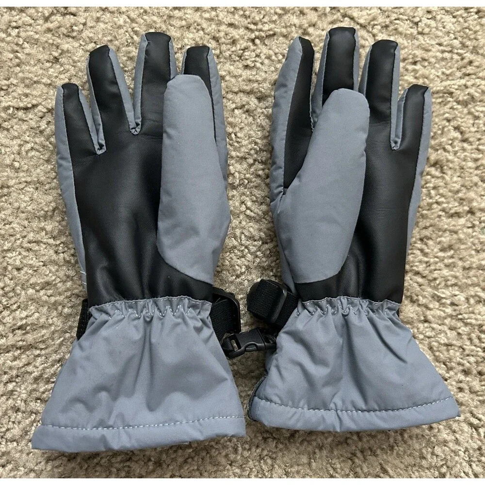 Columbia Omni Shield Insulated Gloves Youth Small Gray Black Winter